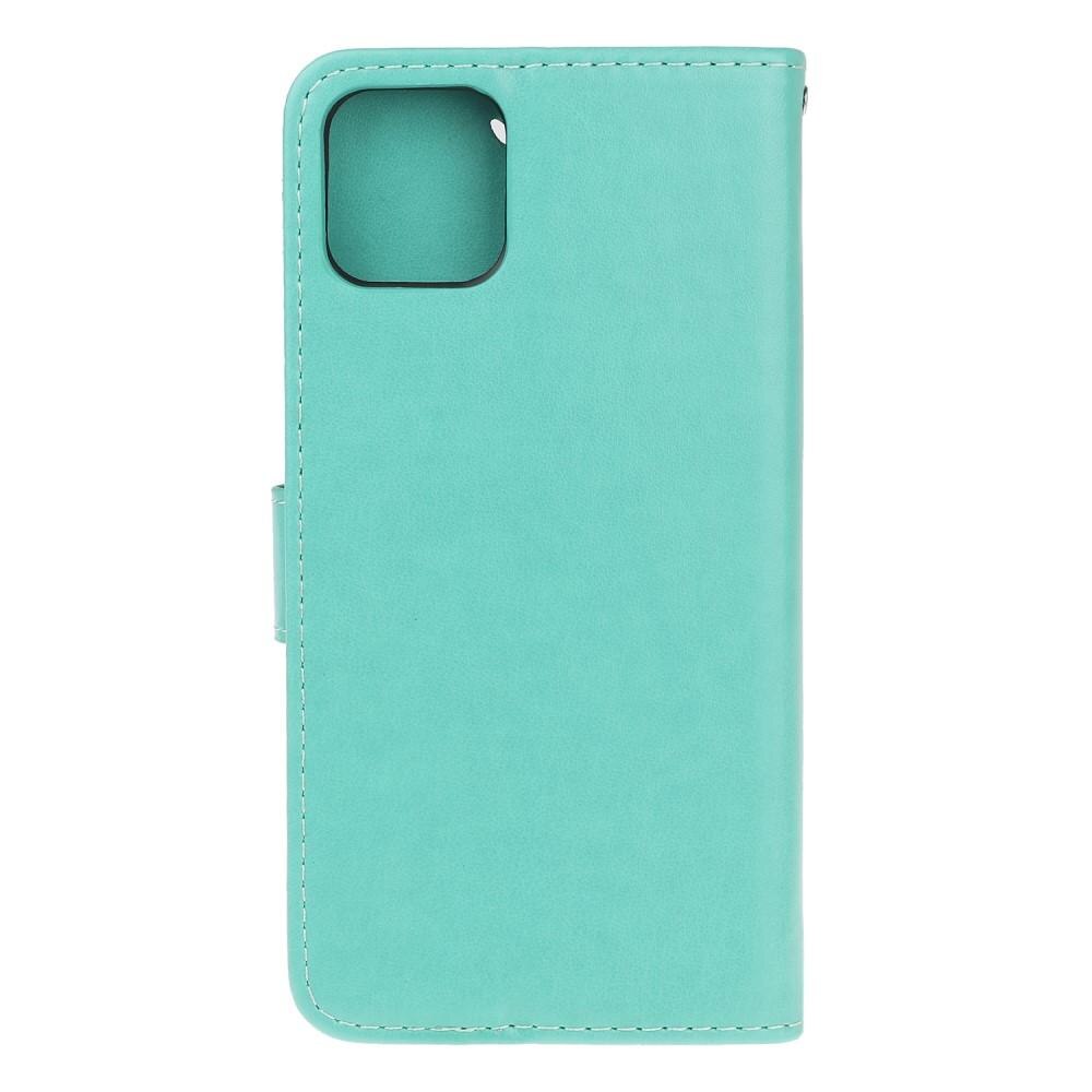 Lærveske Sommerfugler Apple iPhone 12 Mini Grønn