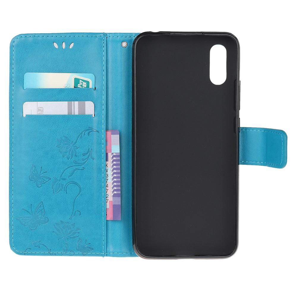 Lærveske Sommerfugler Samsung Galaxy Xcover 5 Blå