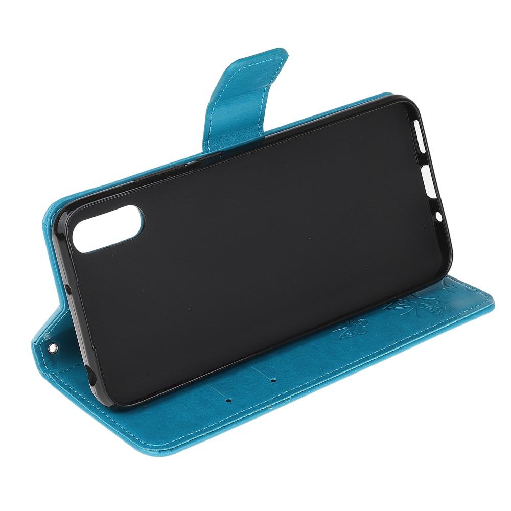 Lærveske Sommerfugler Samsung Galaxy Xcover 5 Blå
