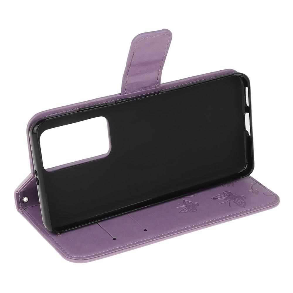 Lærveske Sommerfugler Xiaomi Mi 10T/10T Pro Lilla