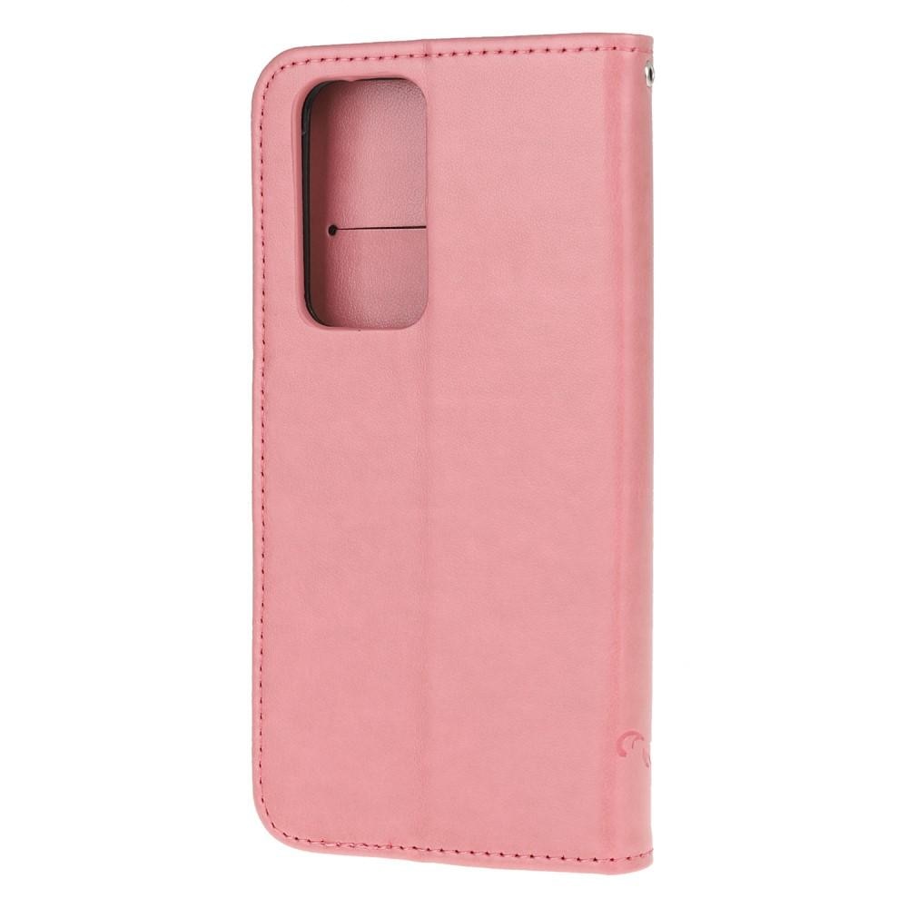 Lærveske Sommerfugler Xiaomi Mi 10T/10T Pro rosa