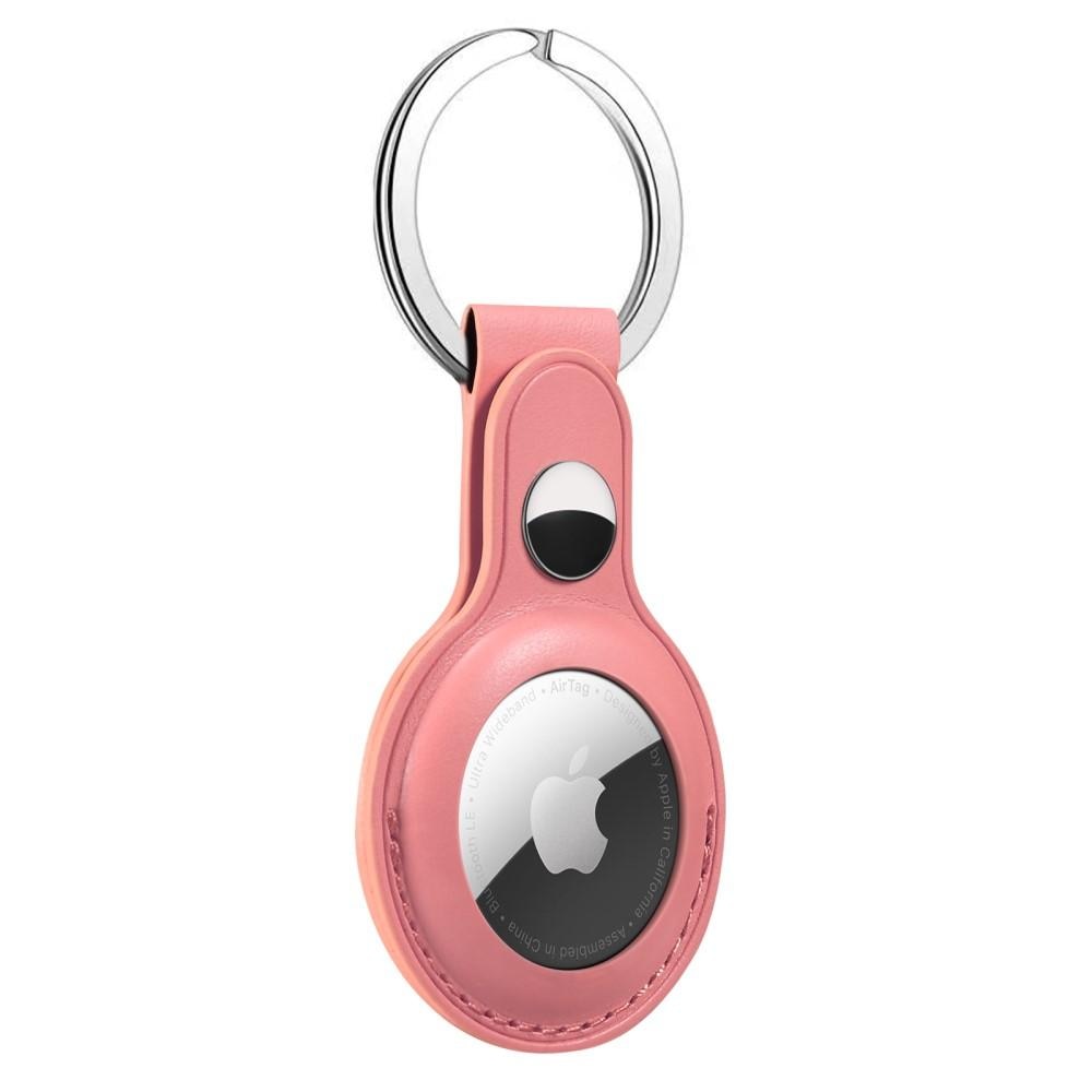 Lærdeksel med nøkkelring Apple AirTag rosa