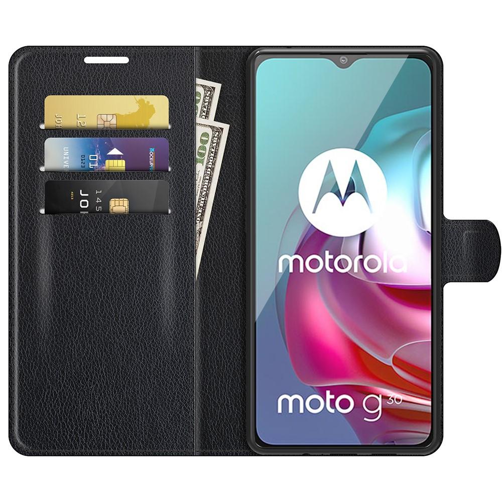 Mobilveske Motorola Moto G10/G30 svart