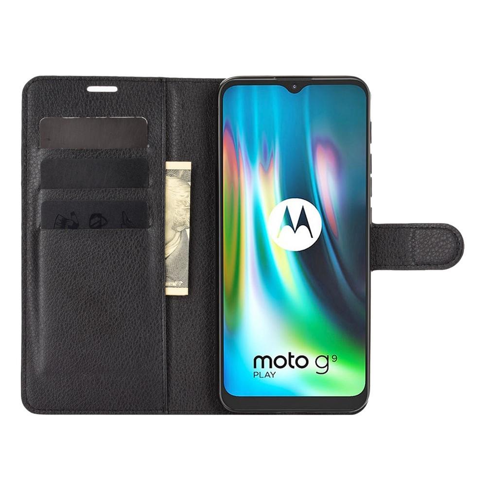 Mobilveske Motorola Moto G9 Play svart