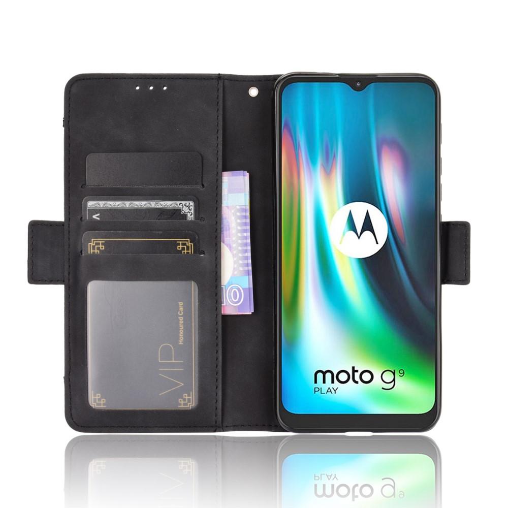Multi Lommebokdeksel Motorola Moto E7 Plus svart