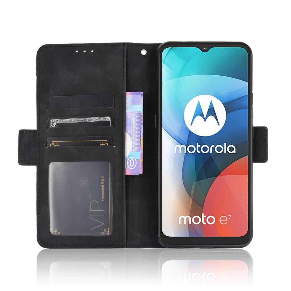 Multi Lommebokdeksel Motorola Moto E7 svart