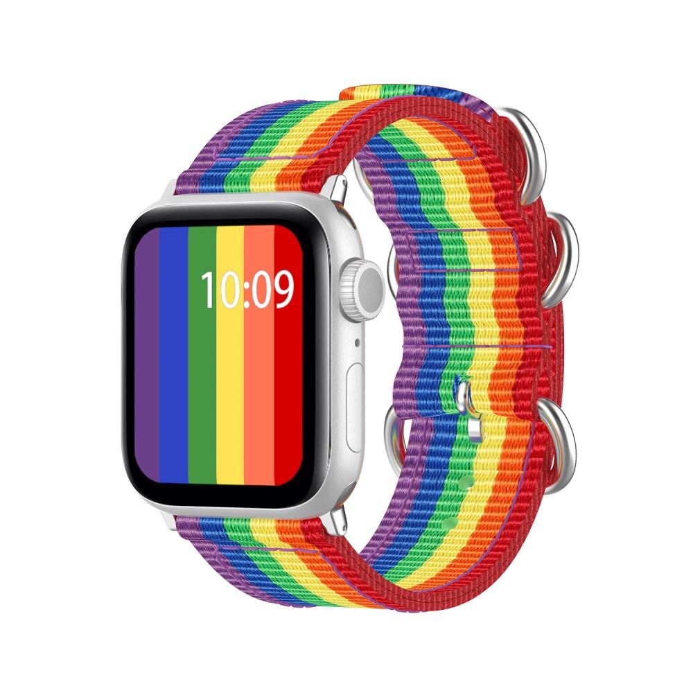 Apple Watch 41mm Series 8 Nato Reim Rainbow