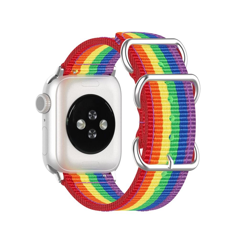 Apple Watch 45mm Series 7 Nato Reim regnbue