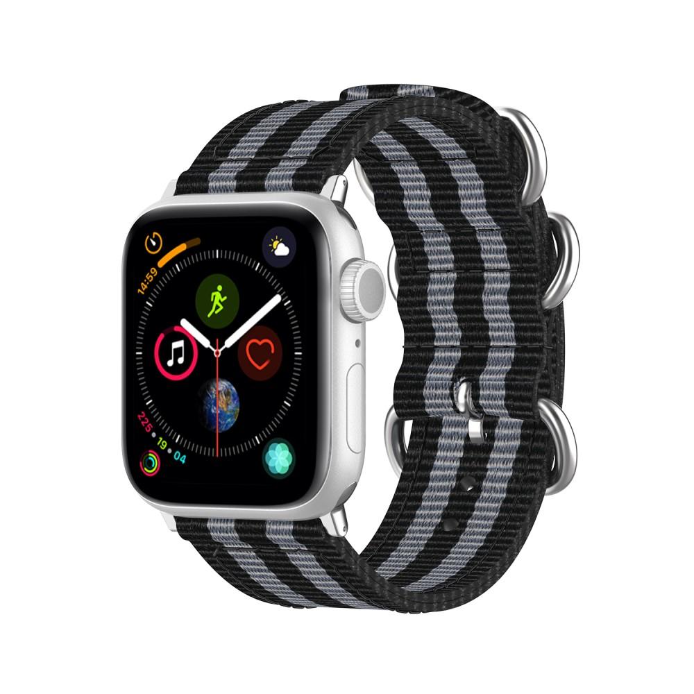 Apple Watch 44mm Nato Reim svart/grå