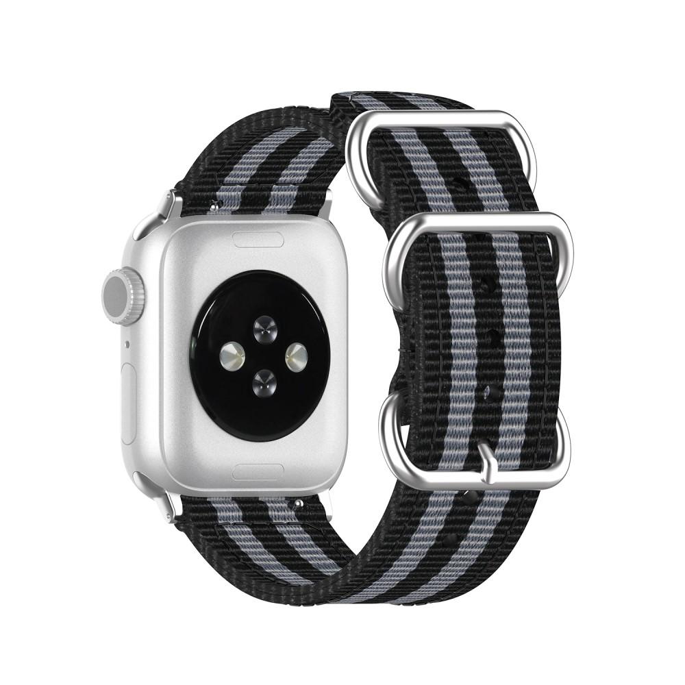 Apple Watch 44mm Nato Reim svart/grå
