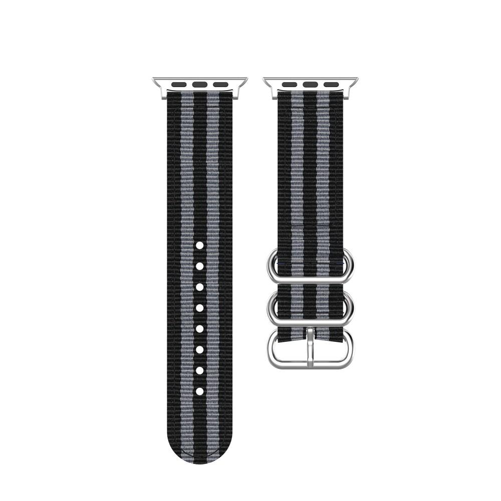 Apple Watch 44mm Nato Reim svart/grå