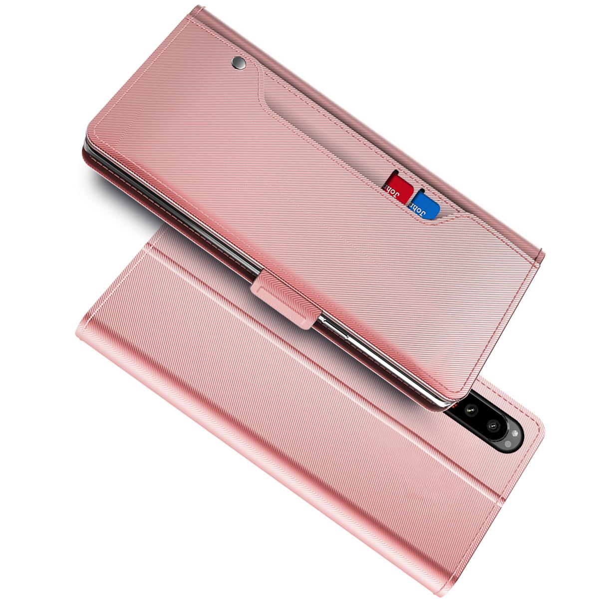 Lommebokdeksel Speil Sony Xperia 5 III Rosa Gull