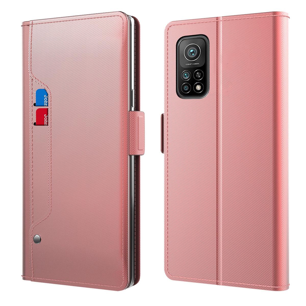 Lommebokdeksel Speil Xiaomi Mi 10T Pro 5G Rosa Gull