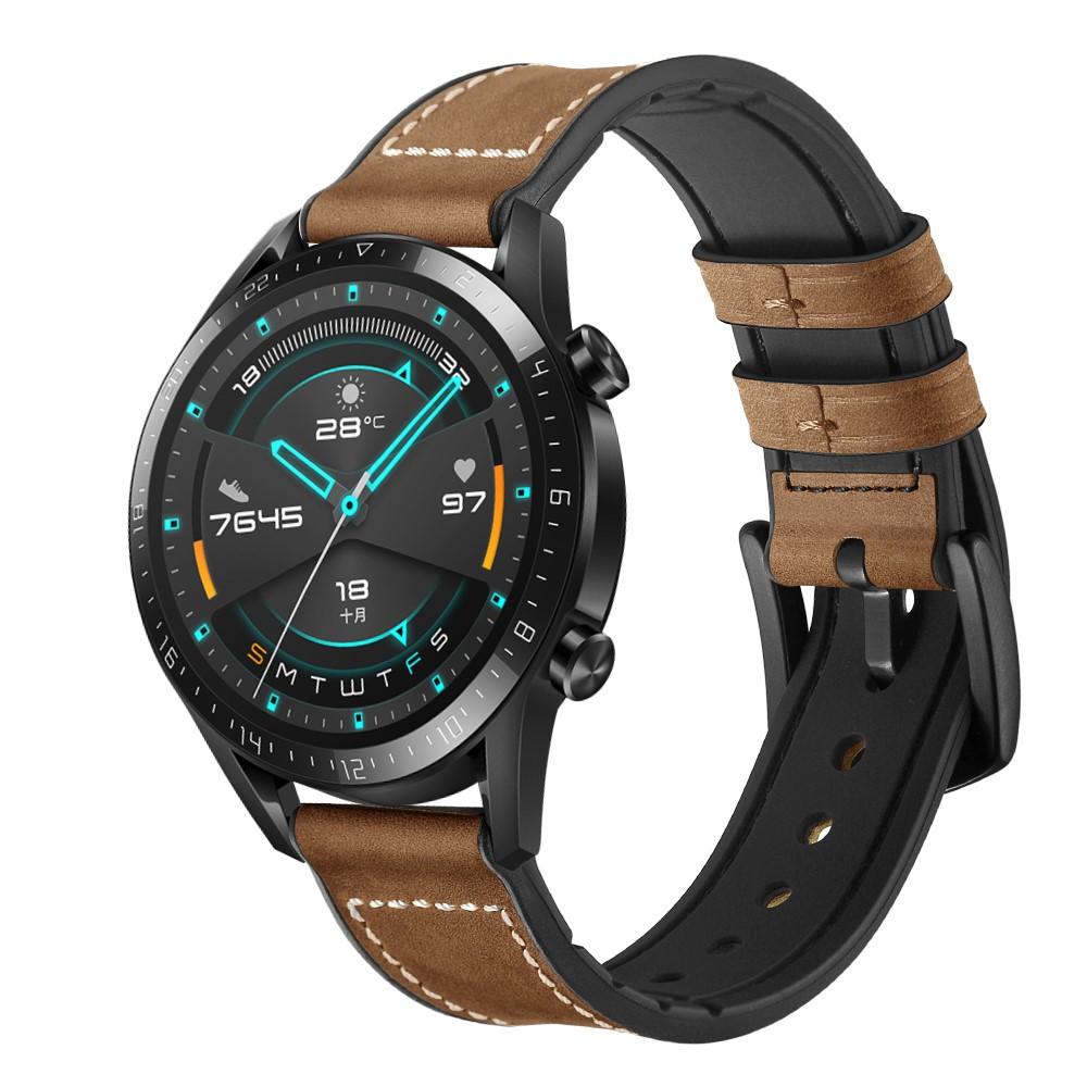 Huawei Watch GT 2 Pro/GT 2 46mm/GT 2e Skinnreim Premium brun