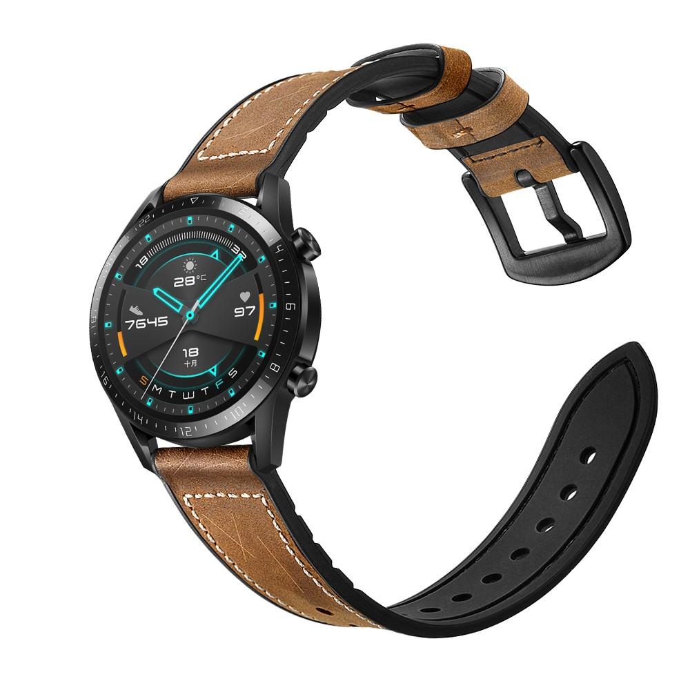 Huawei Watch GT 2 Pro/GT 2 46mm/GT 2e Skinnreim Premium brun