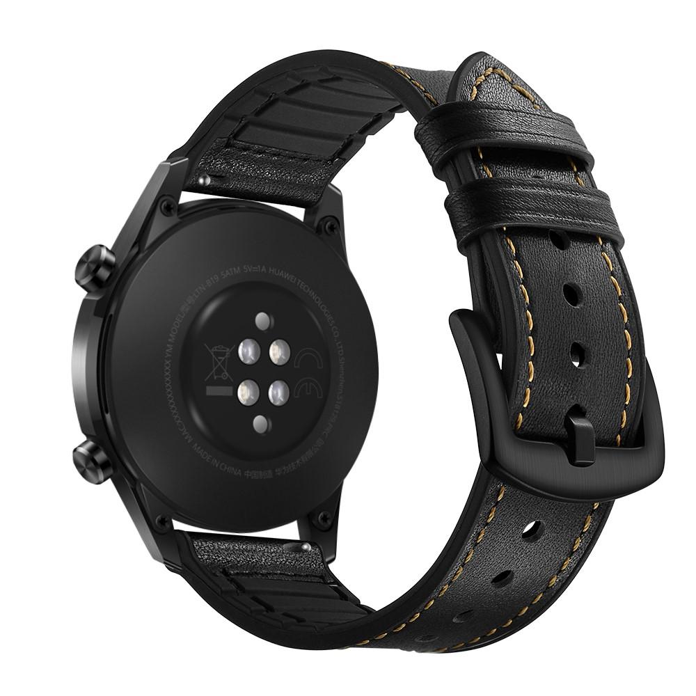 Huawei Watch GT 2 Pro/GT 2 46mm/GT 2e Skinnreim Premium svart