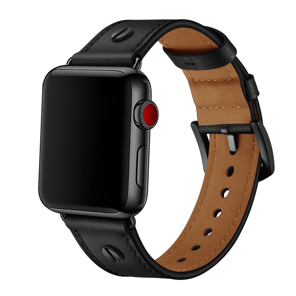 Premium Stud Watch Band Apple Watch 44mm Black