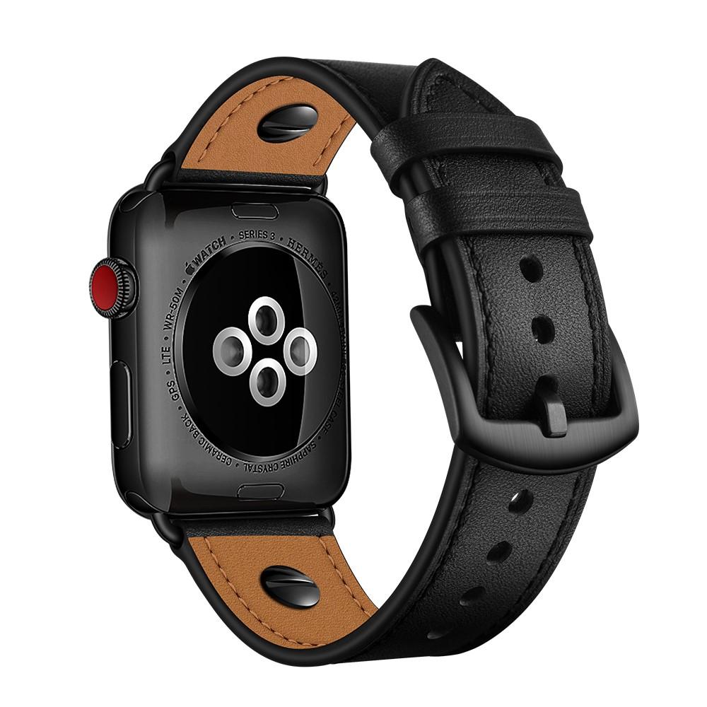 Premium Stud Watch Band Apple Watch 45mm Series 8 Black