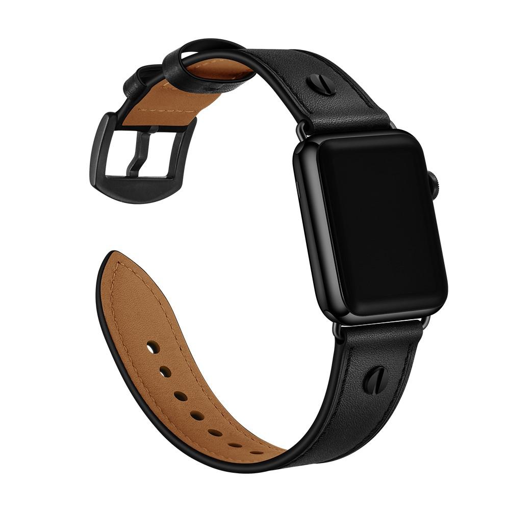 Premium Stud Watch Band Apple Watch SE 44mm Black