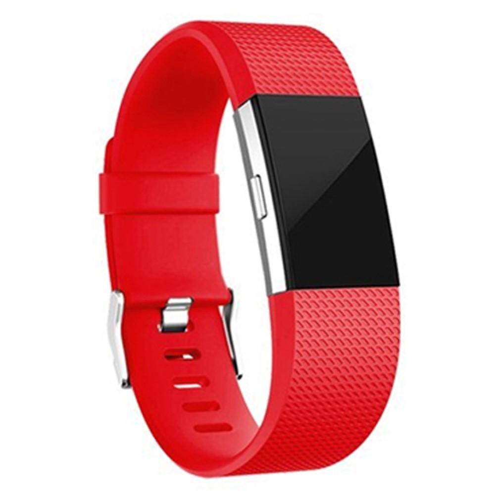 Fitbit Charge 2 Reim Silikon Rød