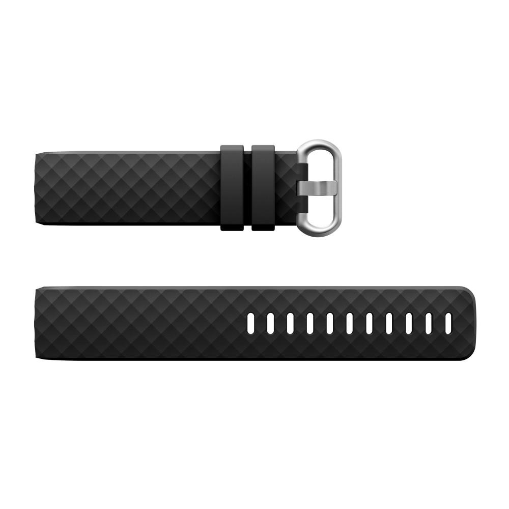 Fitbit Charge 3/4 Reim Silikon svart