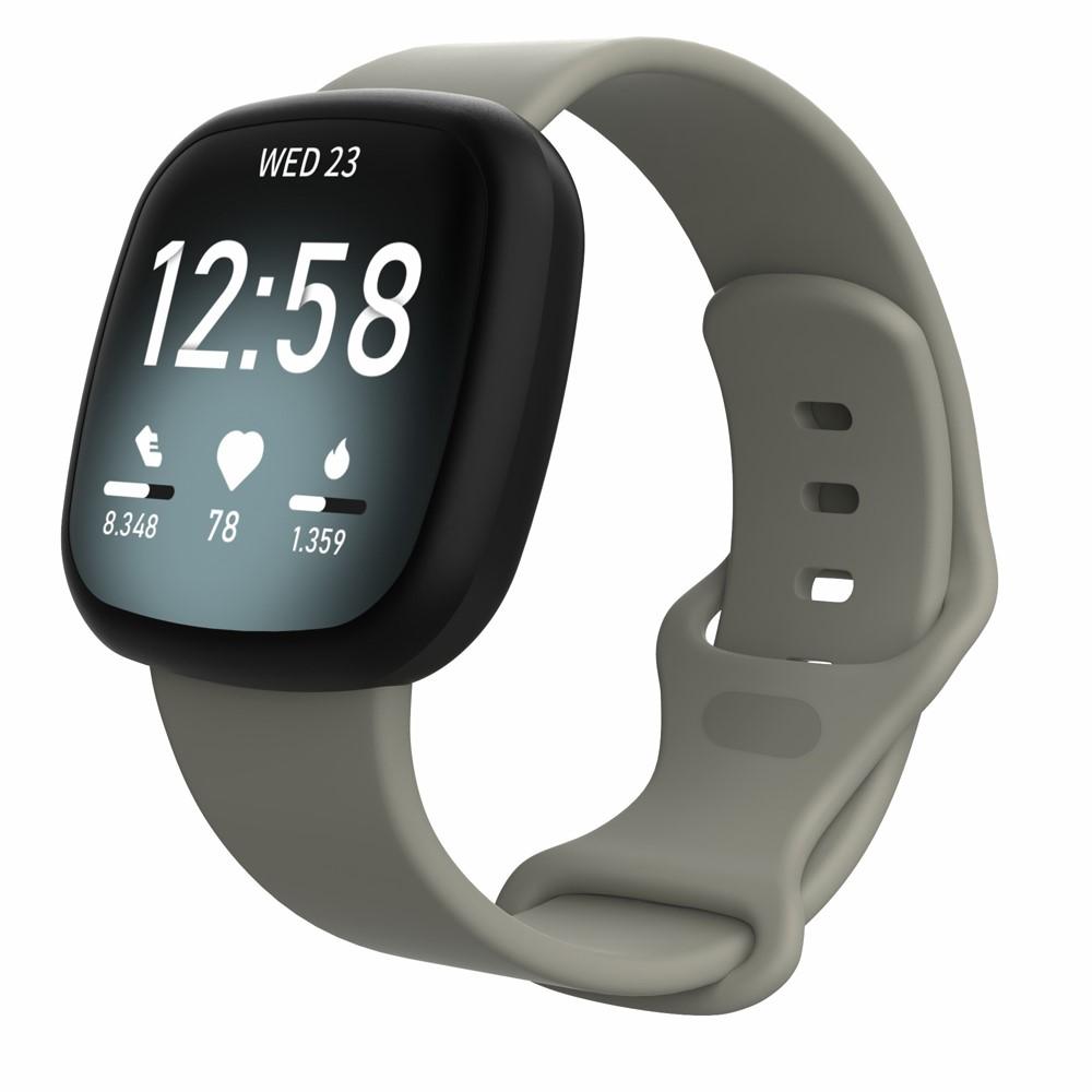 Fitbit Versa 3/Sense Reim Silikon grå (Small)