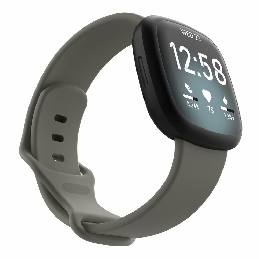 Fitbit Versa 3/Sense Reim Silikon grå (Small)