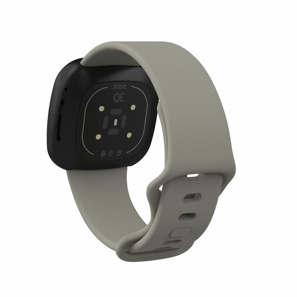 Fitbit Versa 3/Sense Reim Silikon grå (Small)