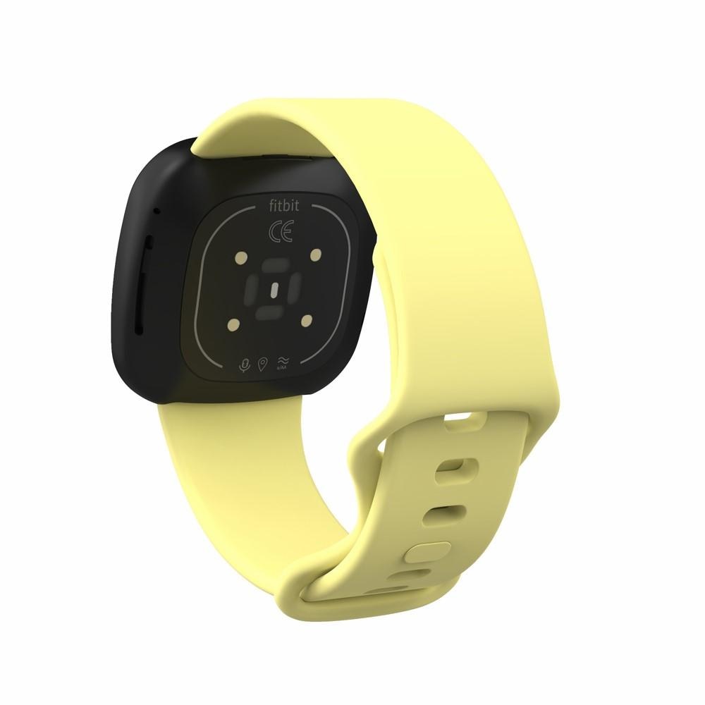 Fitbit Versa 3/Sense Reim Silikon gull (Small)