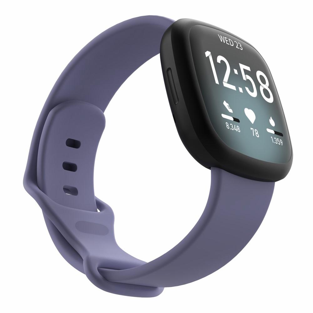 Fitbit Versa 3/Sense Reim Silikon lilla (Small)