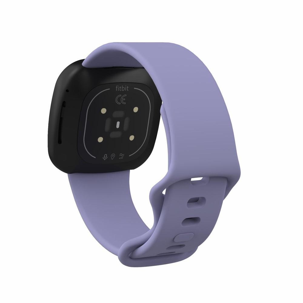 Fitbit Versa 3/Sense Reim Silikon lilla (Small)