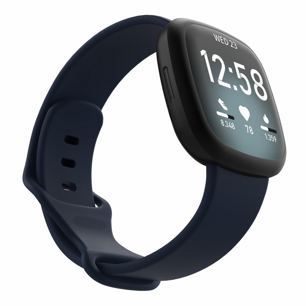 Fitbit Versa 3/Sense Reim Silikon blå (Small)