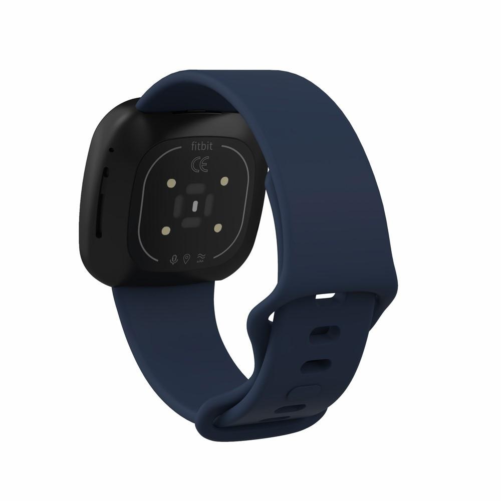 Fitbit Versa 3/Sense Reim Silikon blå (Small)