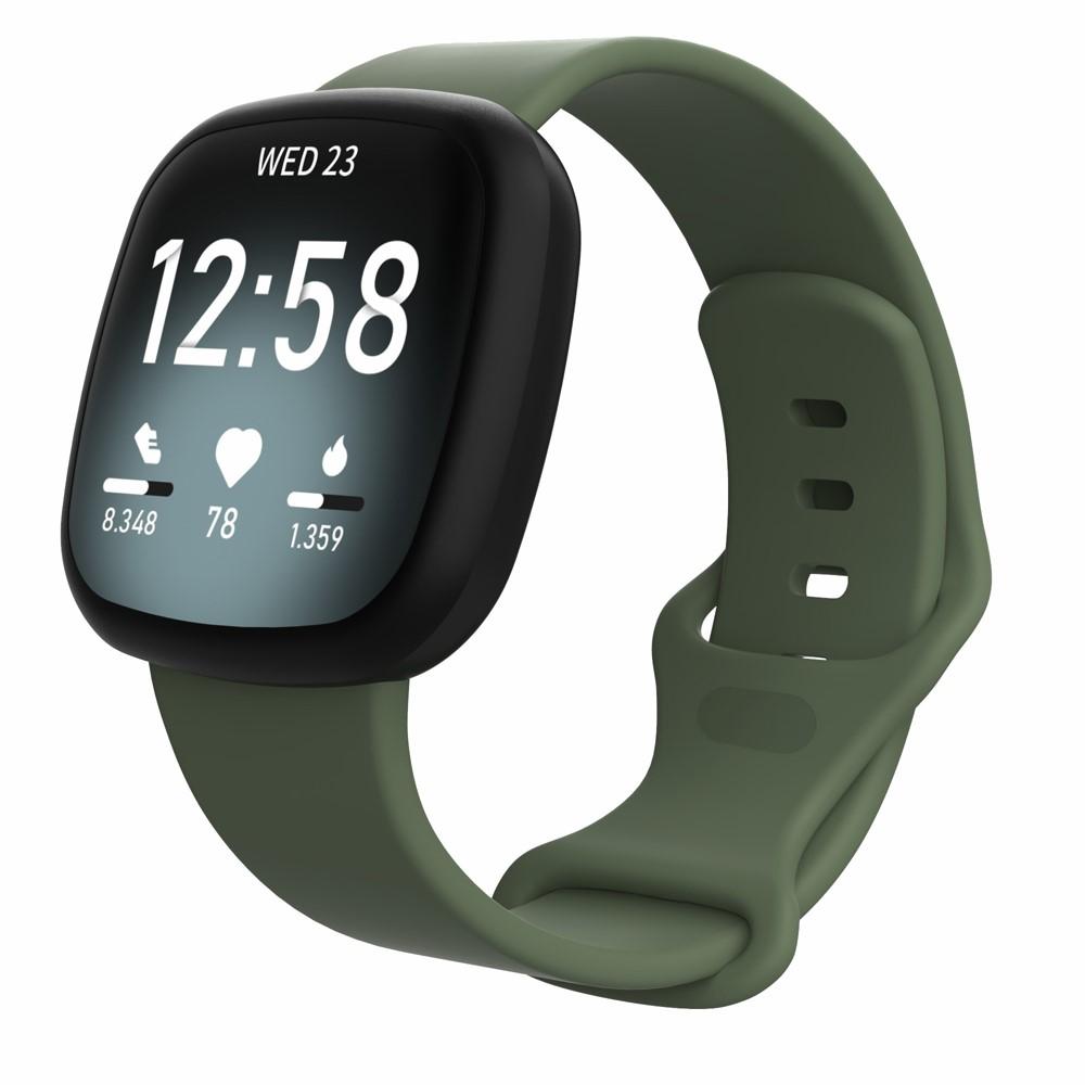 Fitbit Versa 3/Sense Reim Silikon grønn (Small)