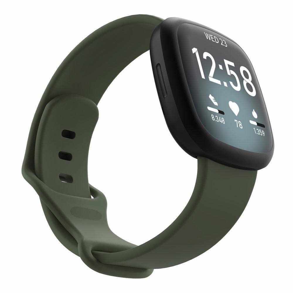 Fitbit Versa 3/Sense Reim Silikon grønn (Small)