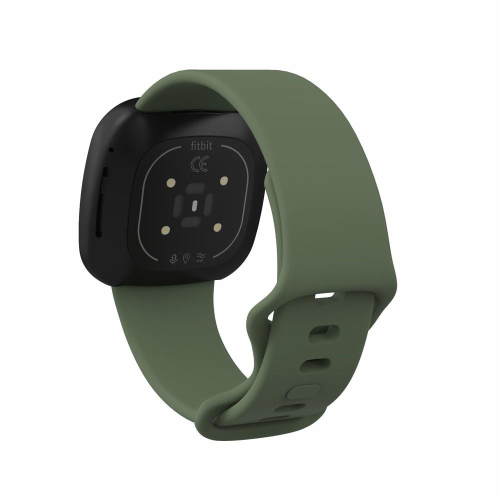 Fitbit Versa 3/Sense Reim Silikon grønn (Small)