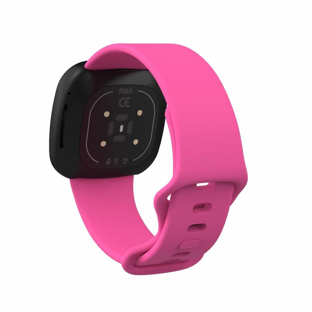 Silikonarmbånd Fitbit Versa 3/Sense rosa (Small)
