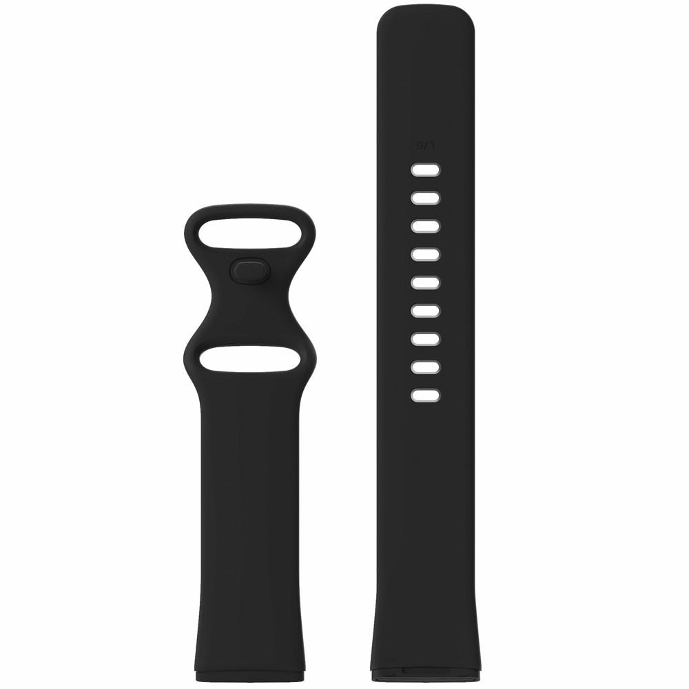 Fitbit Versa 3/Sense Reim Silikon svart (Small)