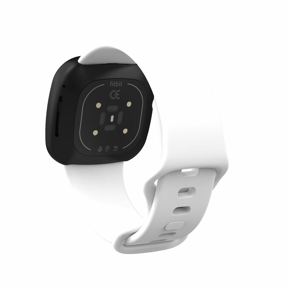 Fitbit Versa 3/Sense Reim Silikon hvit (Small)