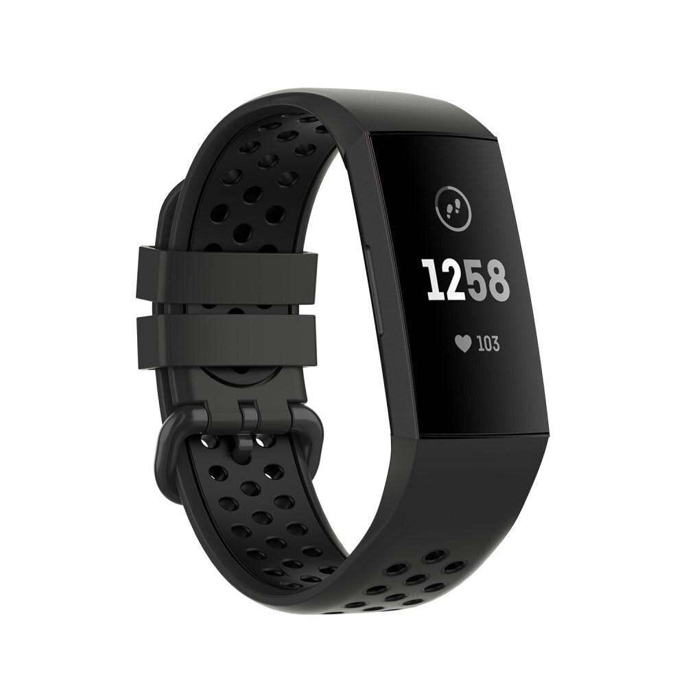 Fitbit Charge 3/4 Reim Silikon grå