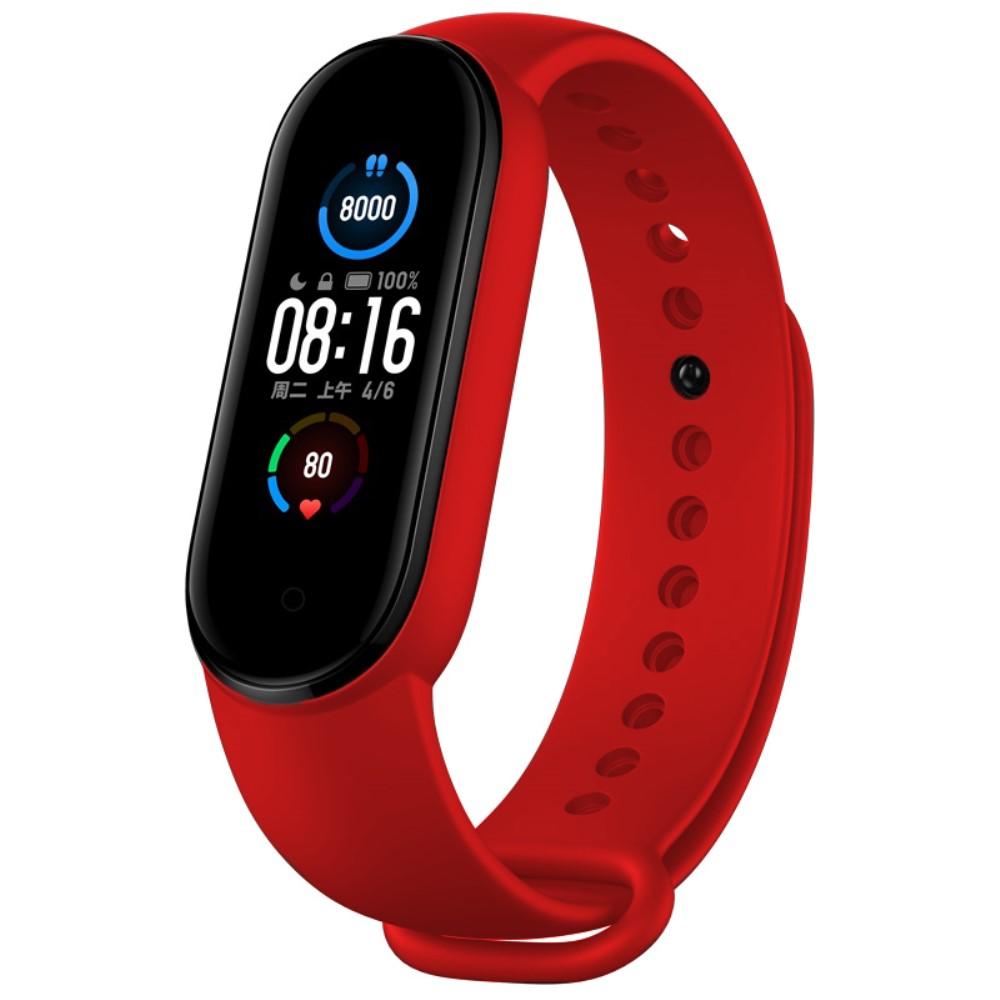 Xiaomi Mi Band 5/6 Reim Silikon rød