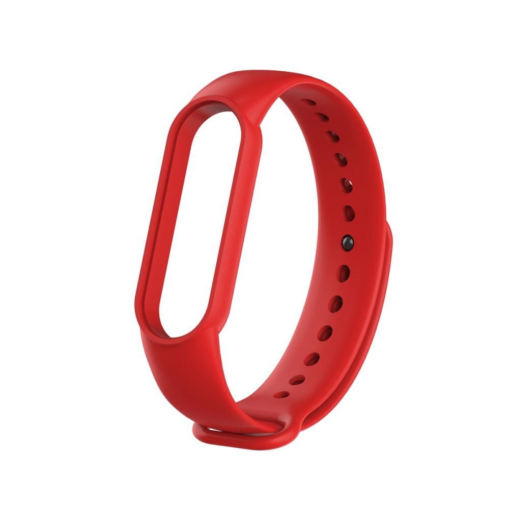 Xiaomi Mi Band 5/Mi Band 6 Reim Silikon Rød