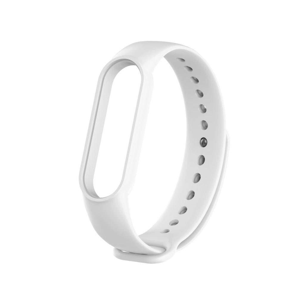  Mi Band 5/Mi Band 6 Reim Silikon Hvit