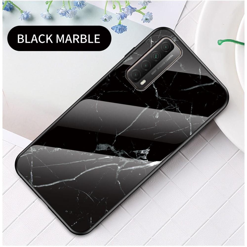Herdet Glass Deksel Huawei P Smart 2021 svart marmor