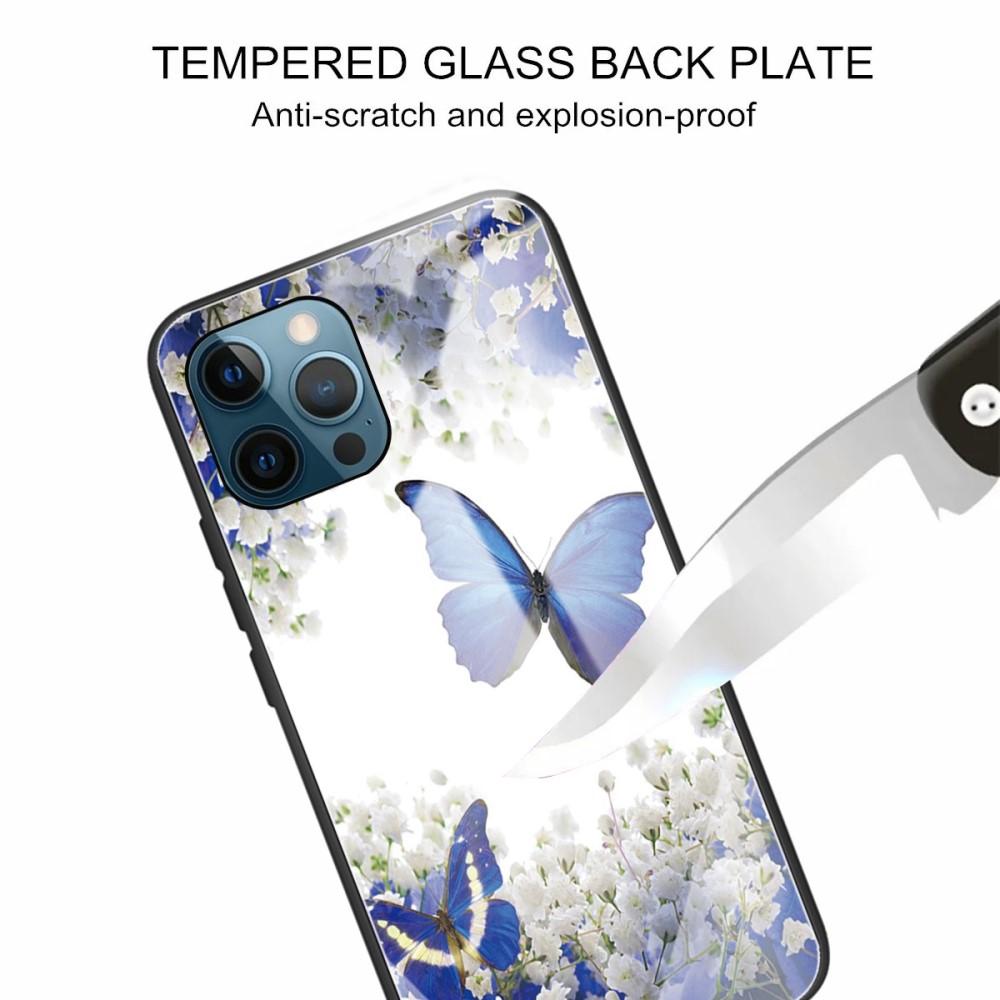 Herdet Glass Deksel iPhone 12/12 Pro sommerfugler