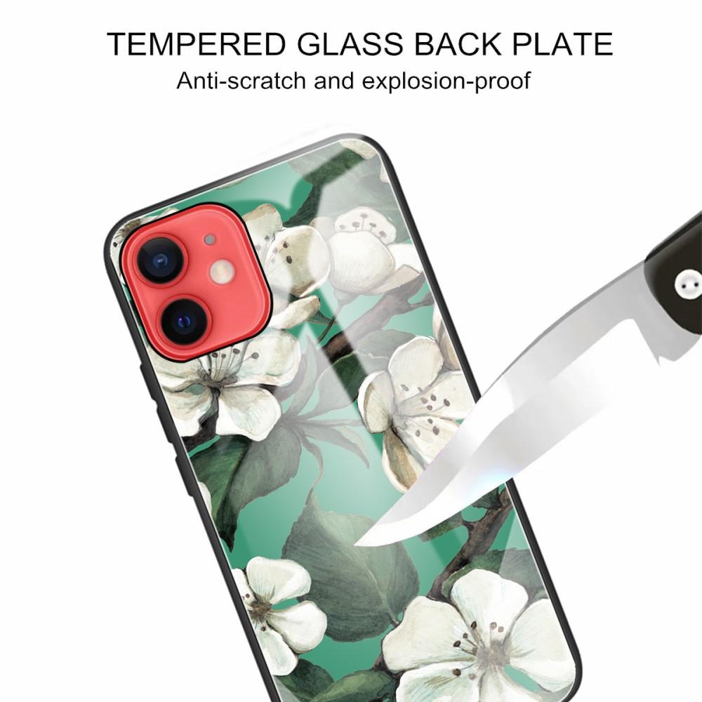 Herdet Glass Deksel iPhone 12 Mini blomster