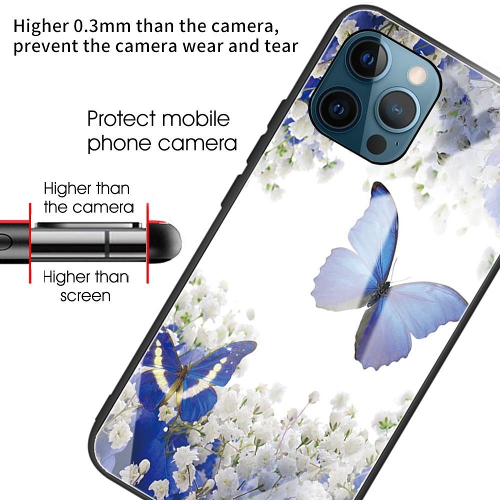 Herdet Glass Deksel iPhone 12 Pro Max sommerfugler