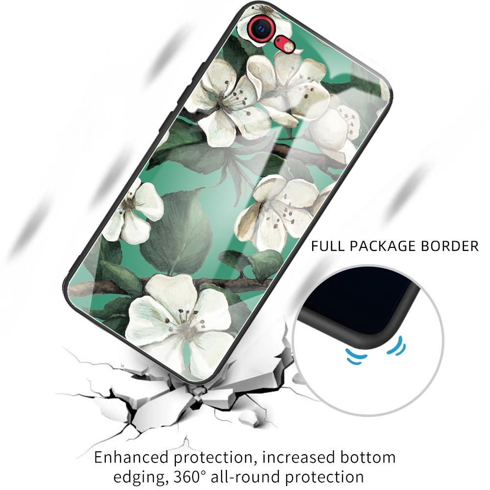 Herdet Glass Deksel iPhone 7/8/SE 2020 blomster