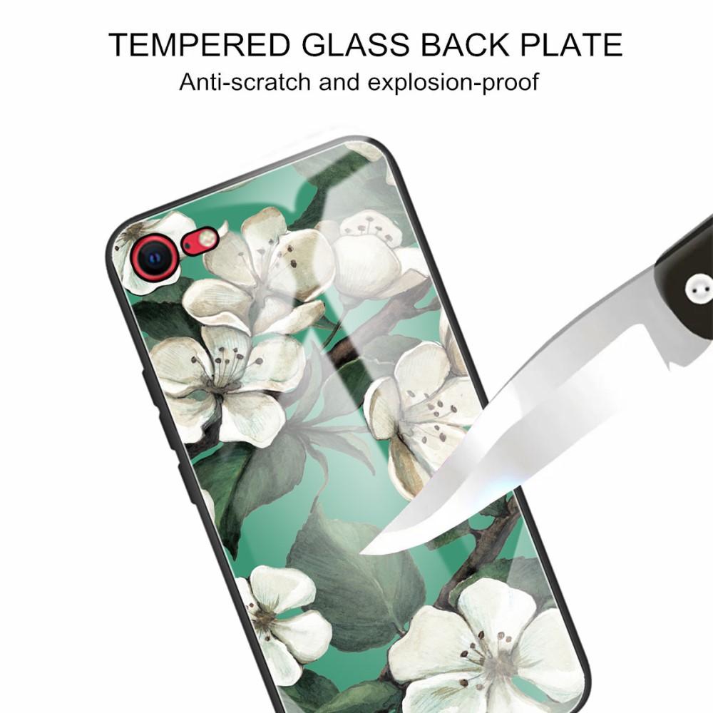 Herdet Glass Deksel iPhone 7/8/SE 2020 blomster