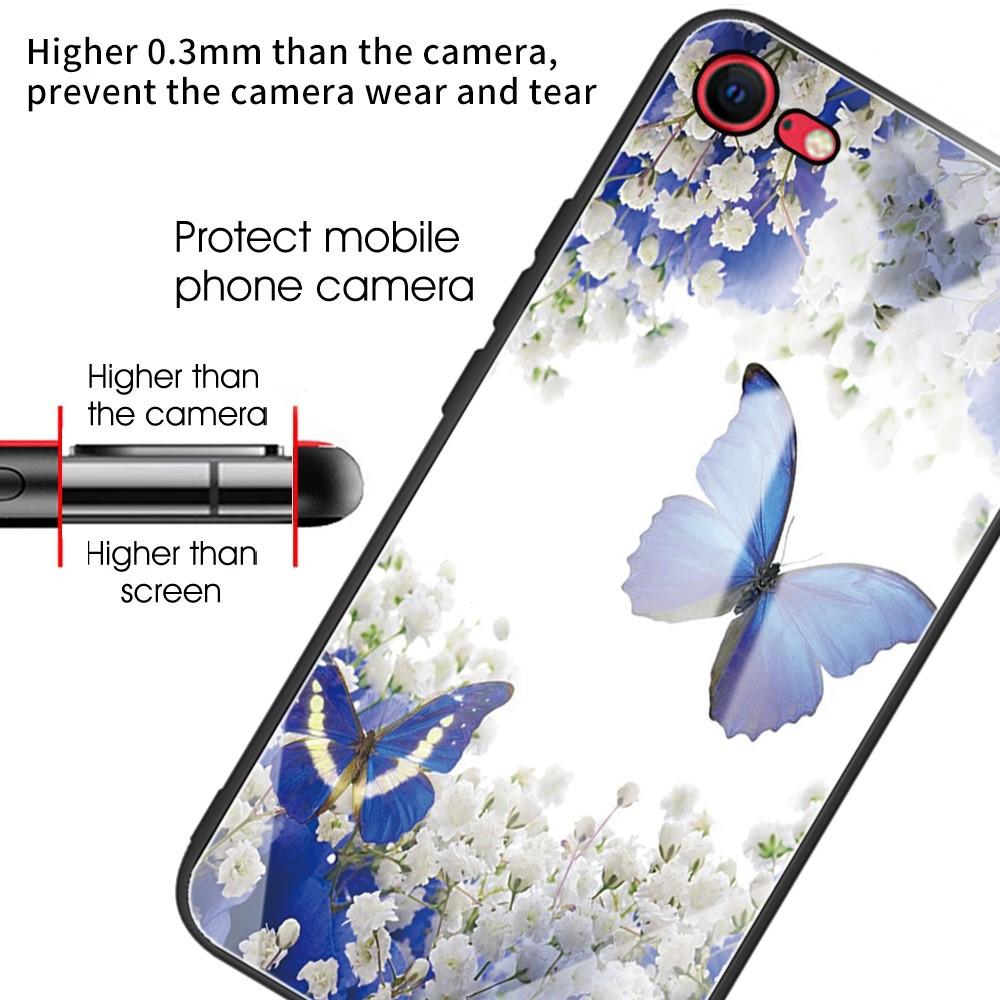 Herdet Glass Deksel iPhone 7/8/SE sommerfugler
